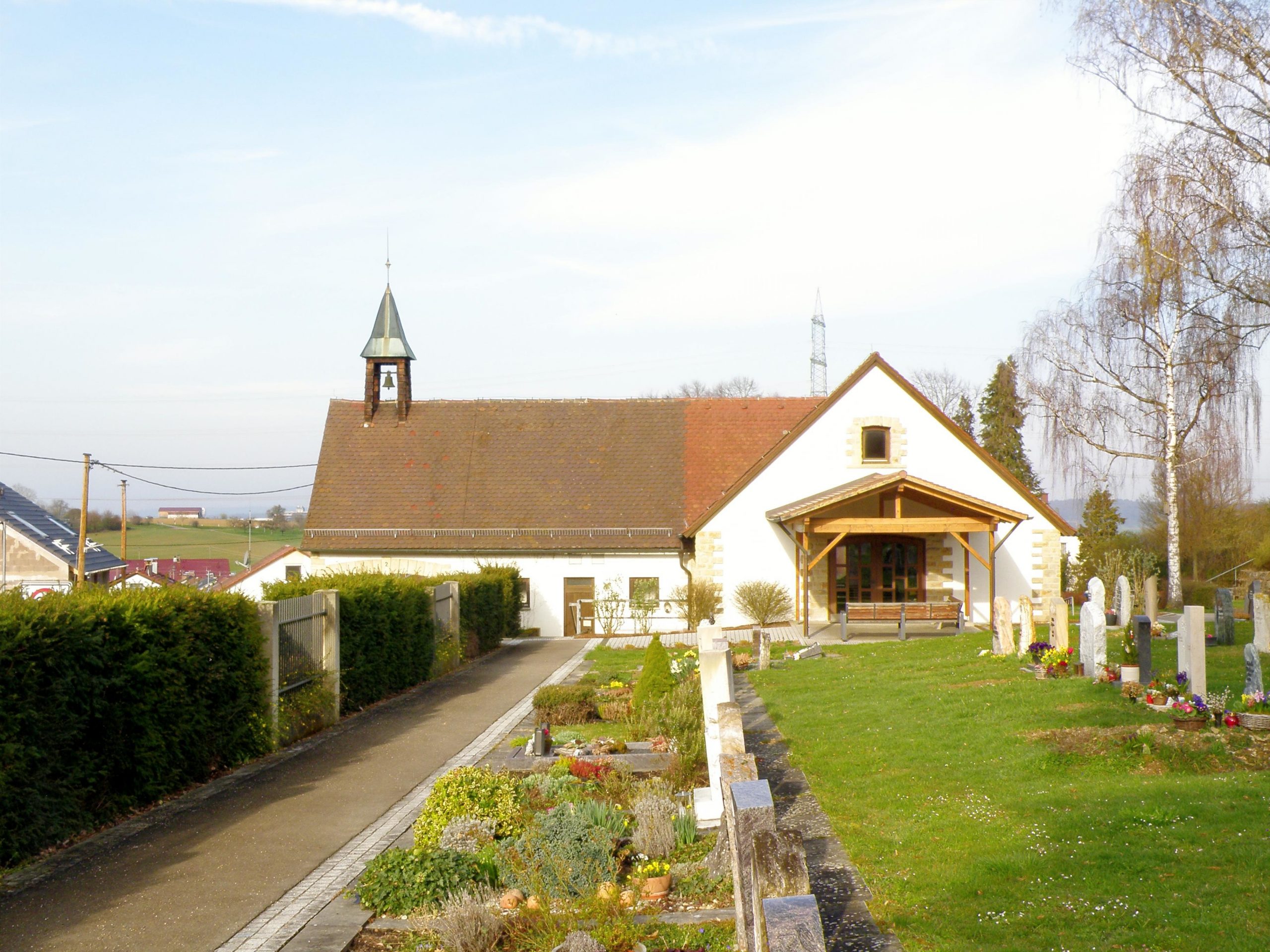 Friedhof Reudern - Ansicht der Feierhalle